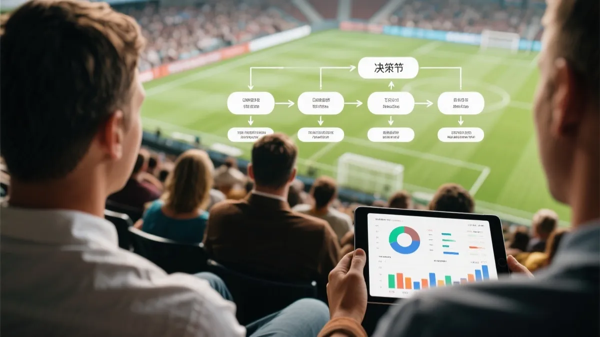 观赛决策流程示意：从数据到推荐